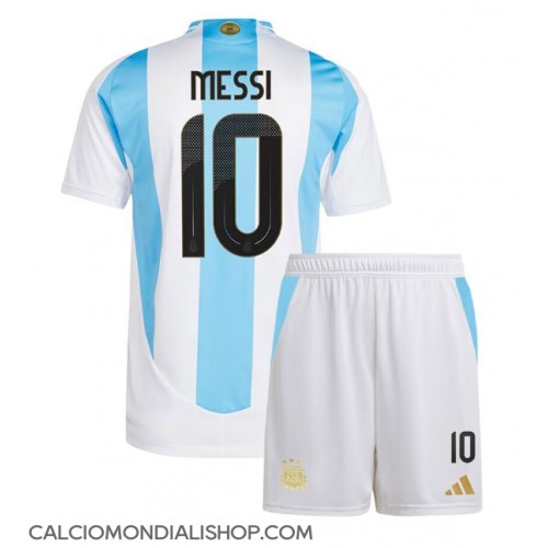 Maglie da calcio Argentina Lionel Messi #10 Prima Maglia Bambino Copa America 2024 Manica Corta (+ Pantaloni corti)